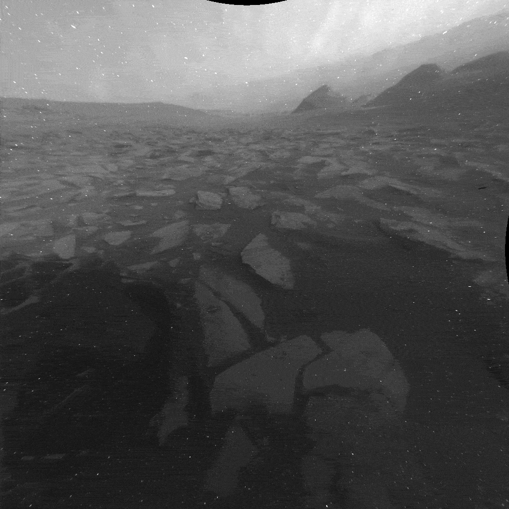 gif showing timelapse day on mars from rover