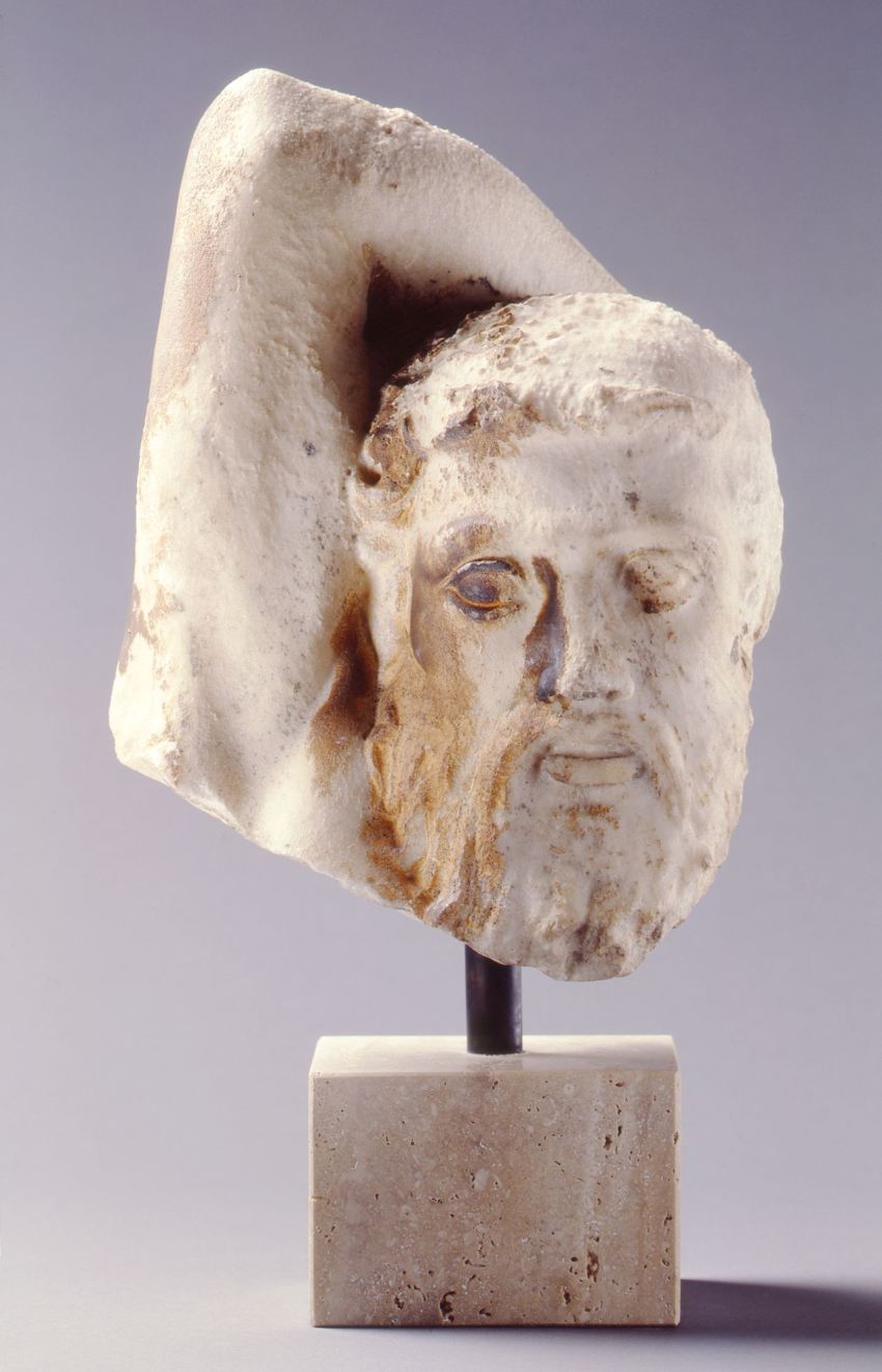 statue of centaur head