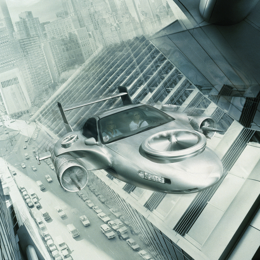 flying car concept art