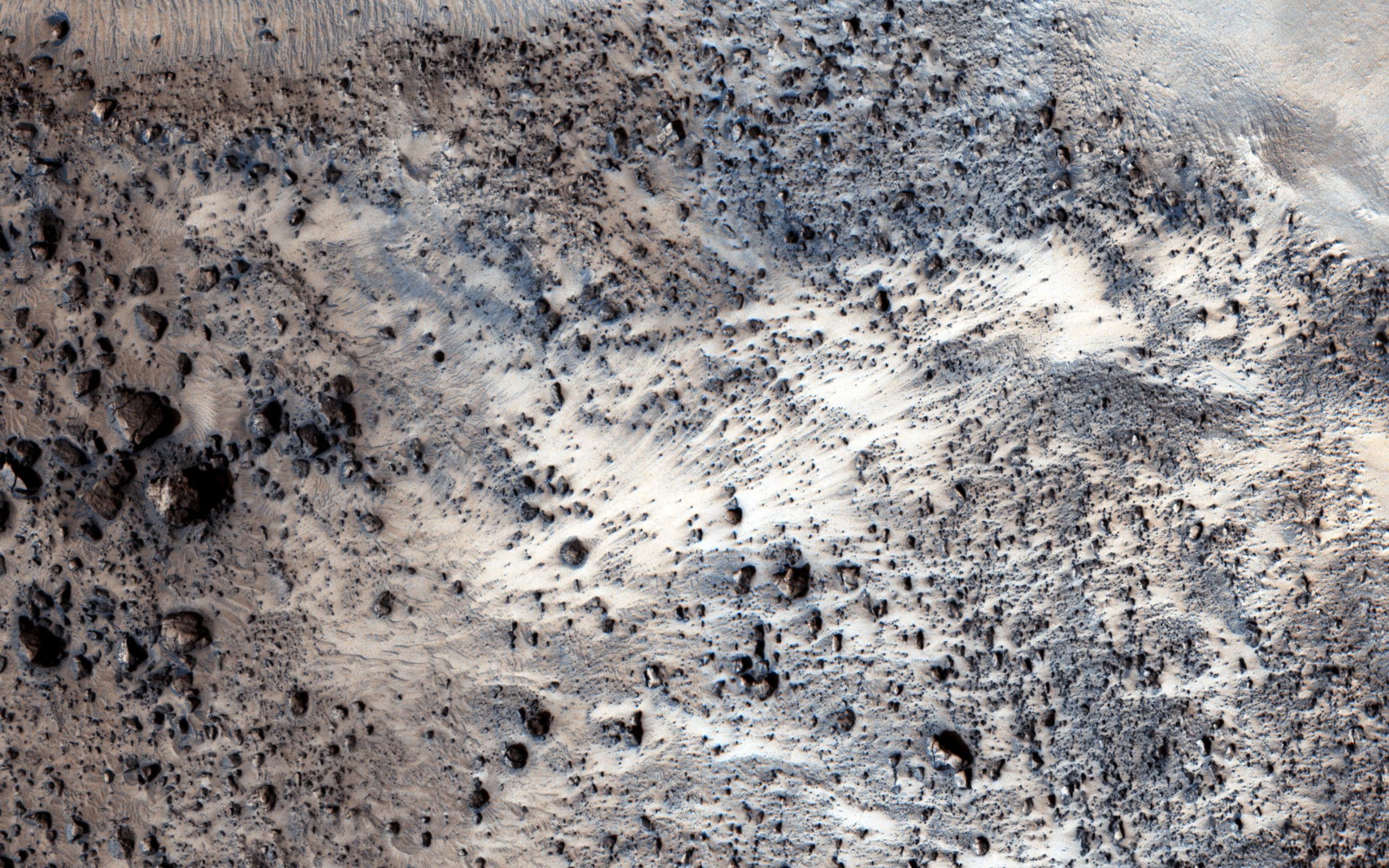 A martian landscape from orbit.