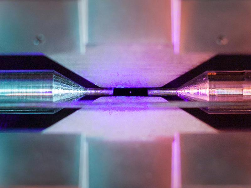 This close-up version shows the glowing atom more clearly.