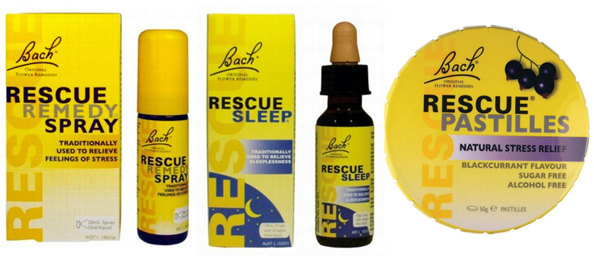 Rescue remedies are marketed as stress relief.