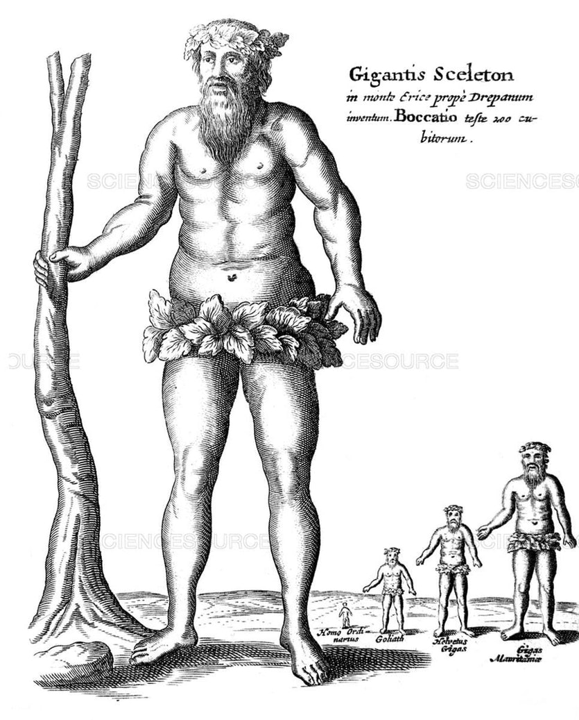 By the year 1664 when athanasius kircher published mundus subterraneus, giants were already an accepted feature of history.