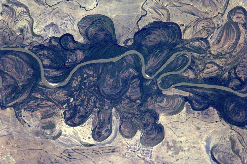 River in kazakhstan
