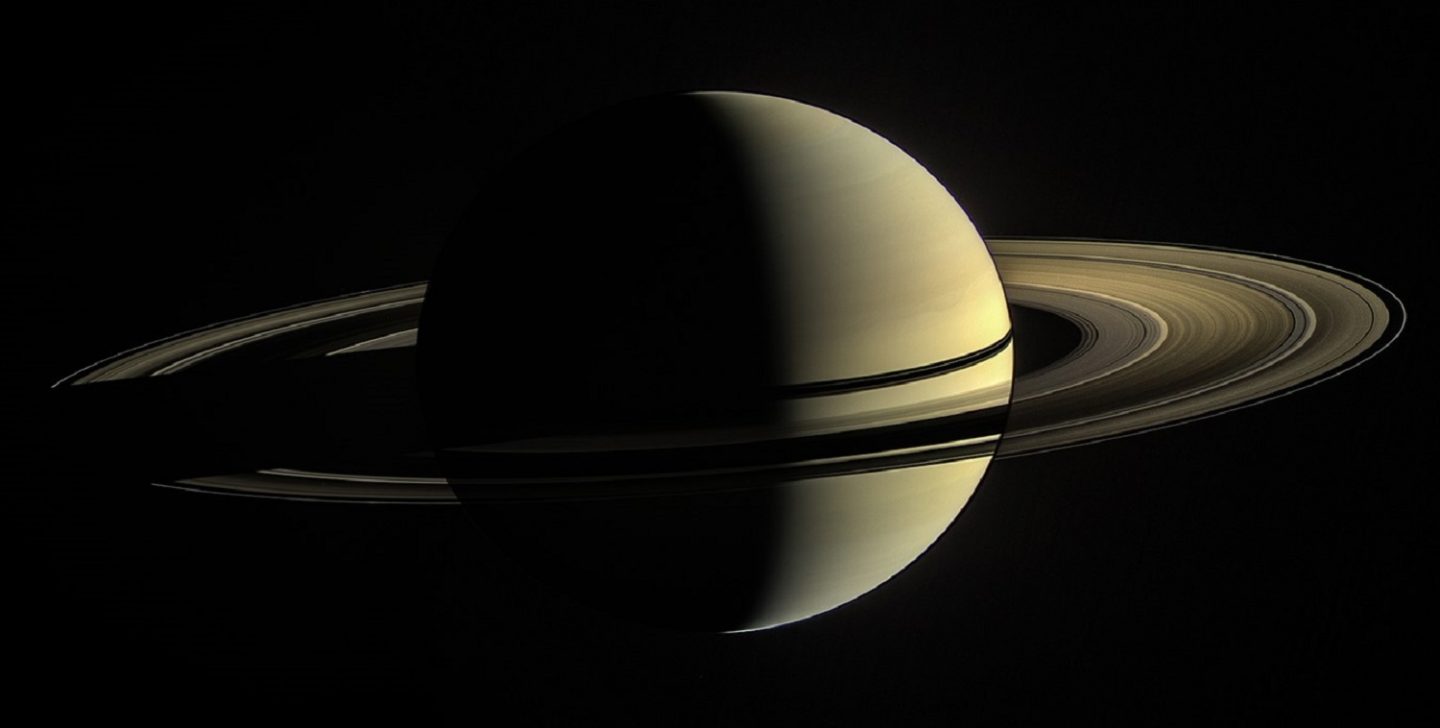 An image of Saturn taken by Cassini.