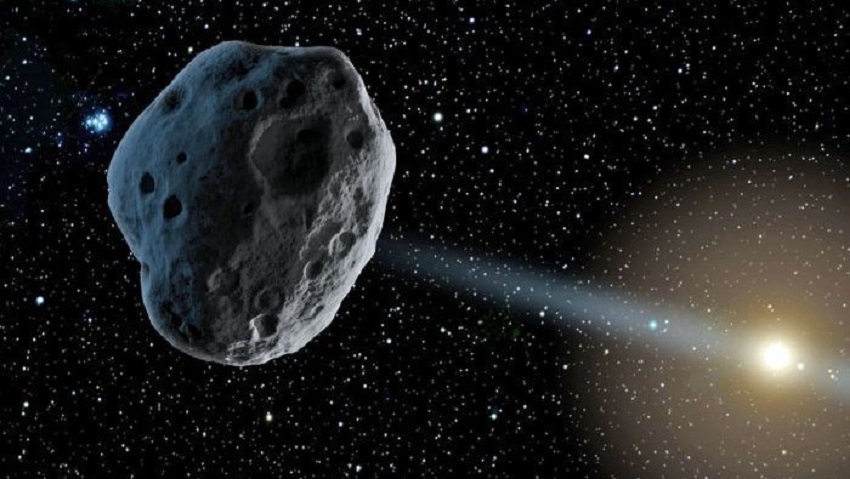 An artist's concept of the interstellar comet named 2I/Borisov.