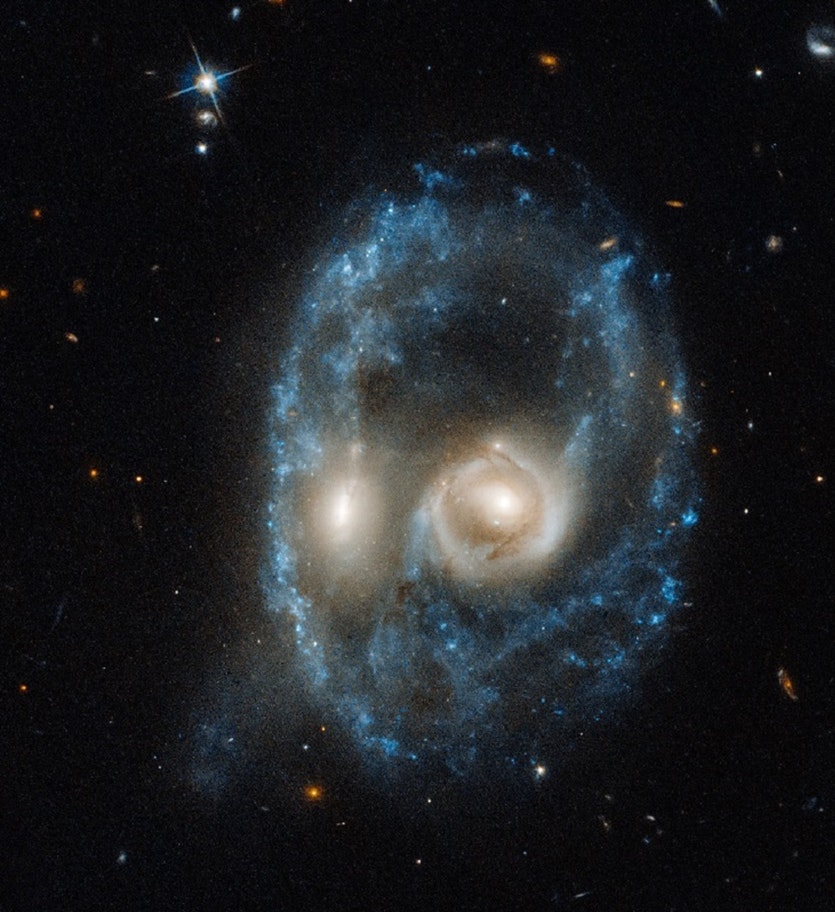 hubble space telescope in eye