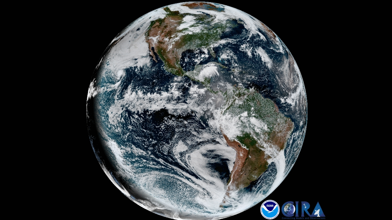 A timelapse loop of the shadow of the Moon passing across Earth on 21 August 2017 compiled from images taken by the GOES-16 satellite.