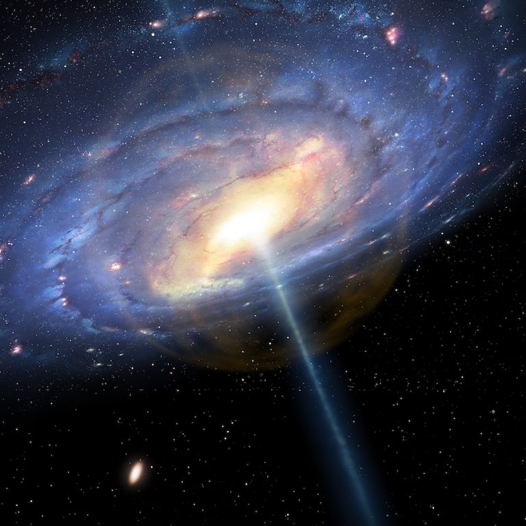 black hole at center of universe