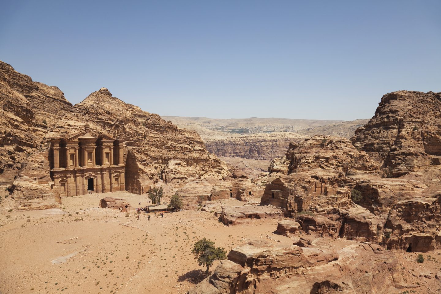 The towering monastery of Petra is one of the most well known archaeological sites found in Jordan.