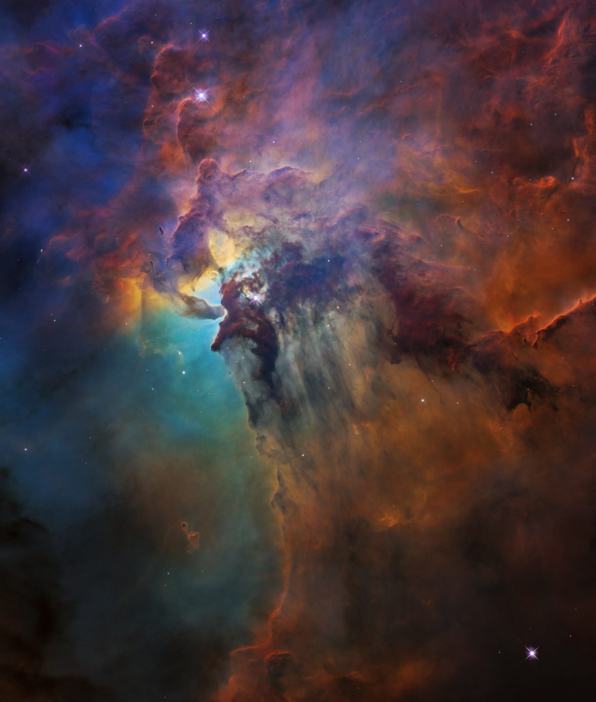 The Lagoon Nebula is some 4000 light-years from Earth.