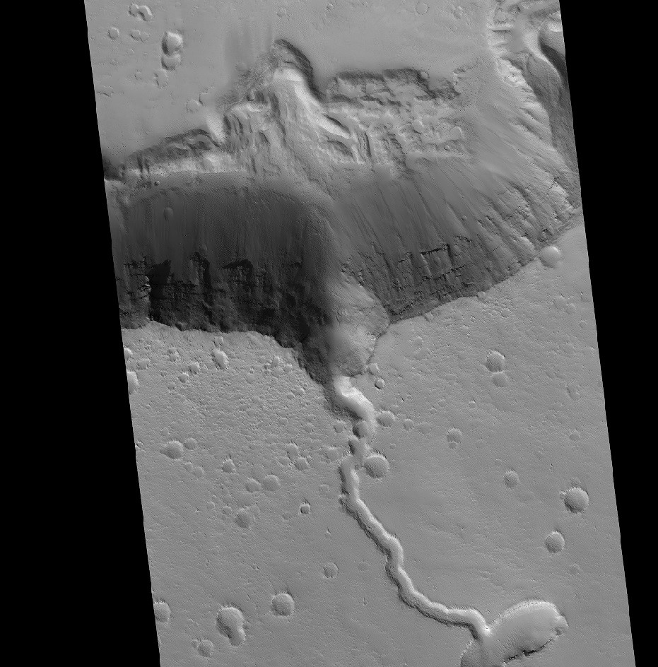 the second highest volcano on Mars.