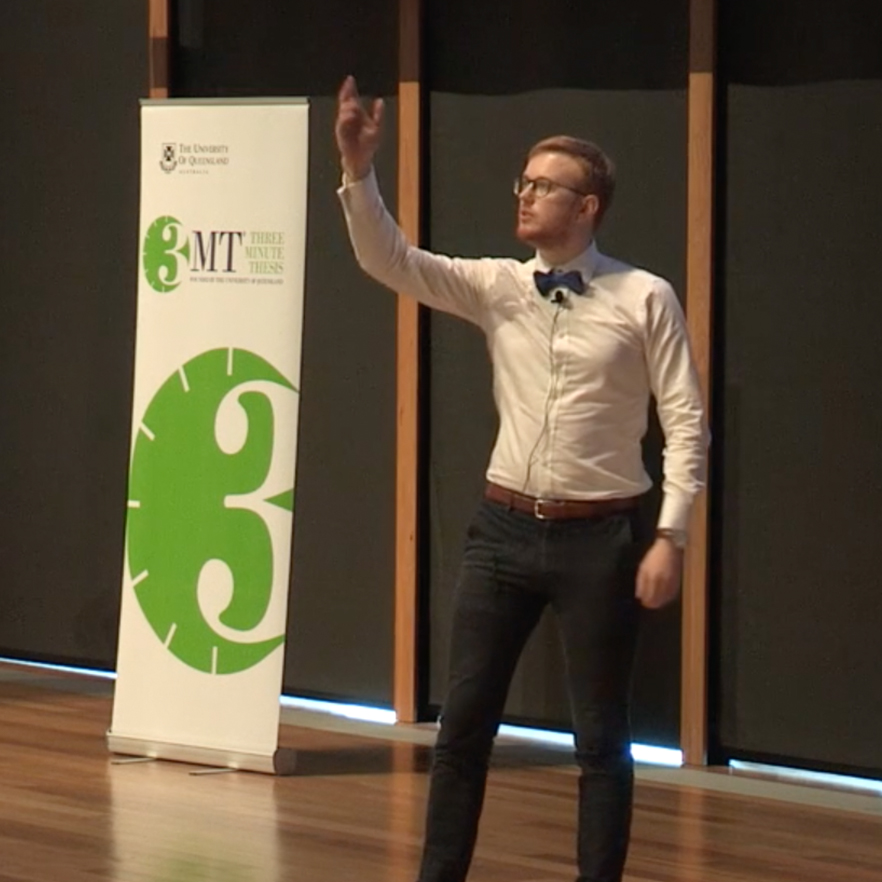 Three-minute thesis: Drones - gone with the wind