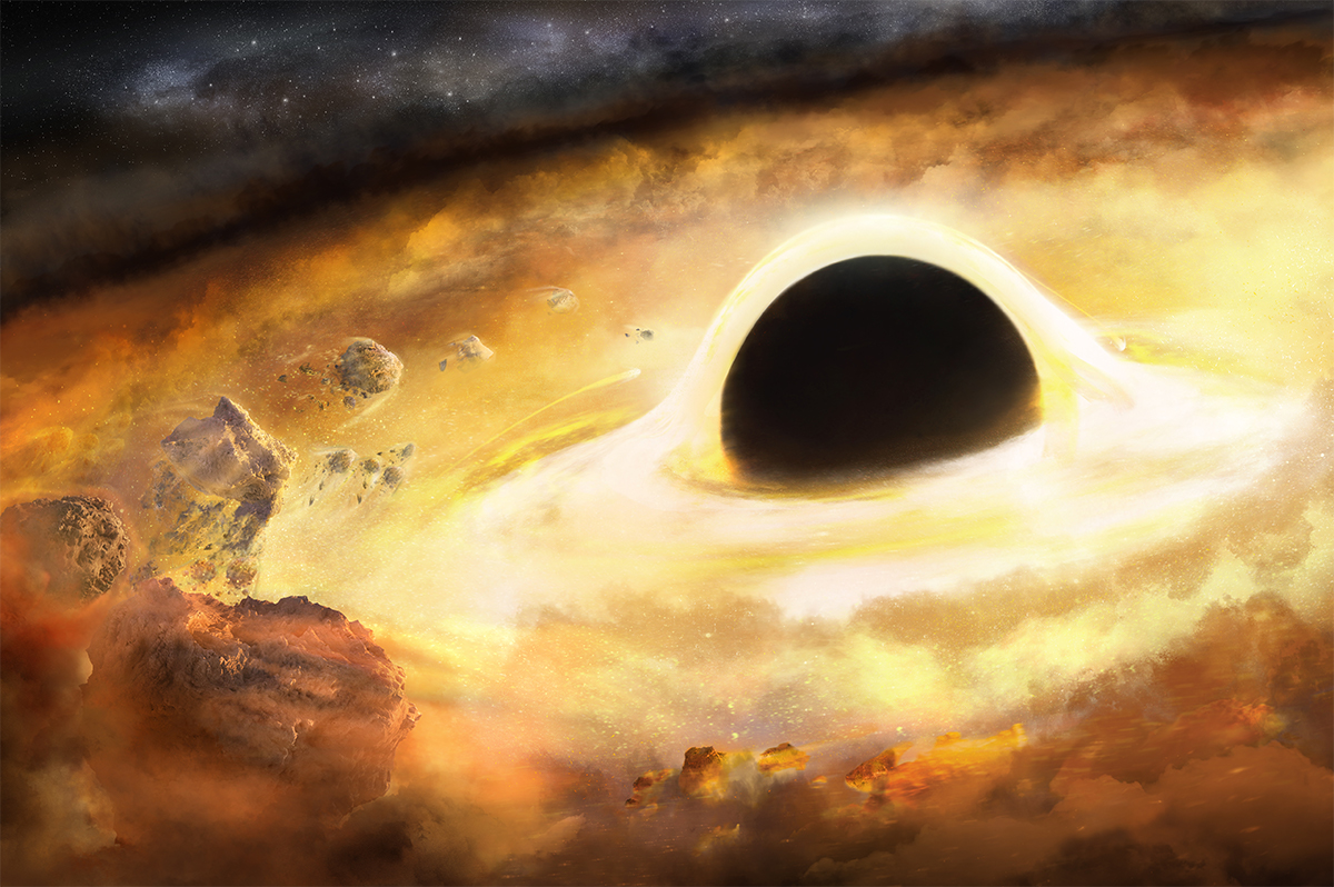 How to weigh a black hole without getting off the couch