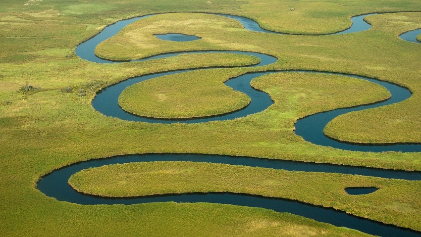 The Okavango River in Botswana.