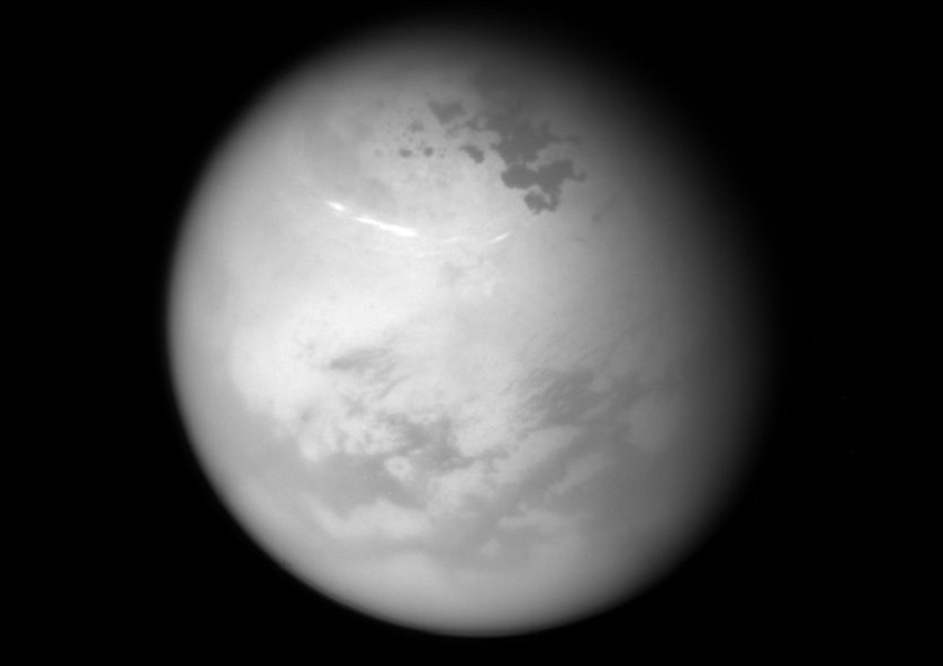 A view of Titan’s northern hemisphere.
