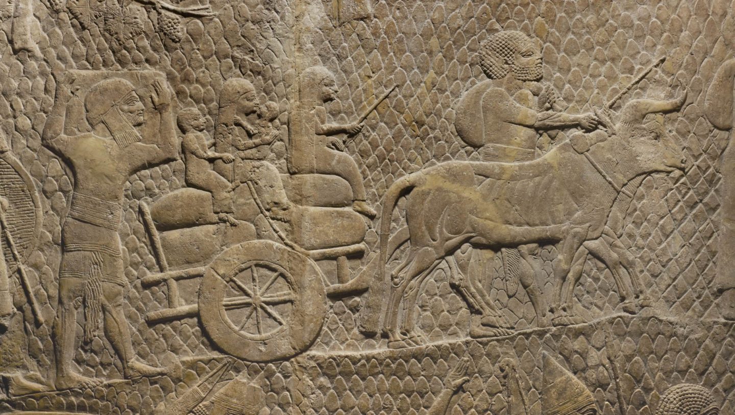 Judea (701 BCE). Detail from bas-relief removed from Sennacherib's Palace Without Rival