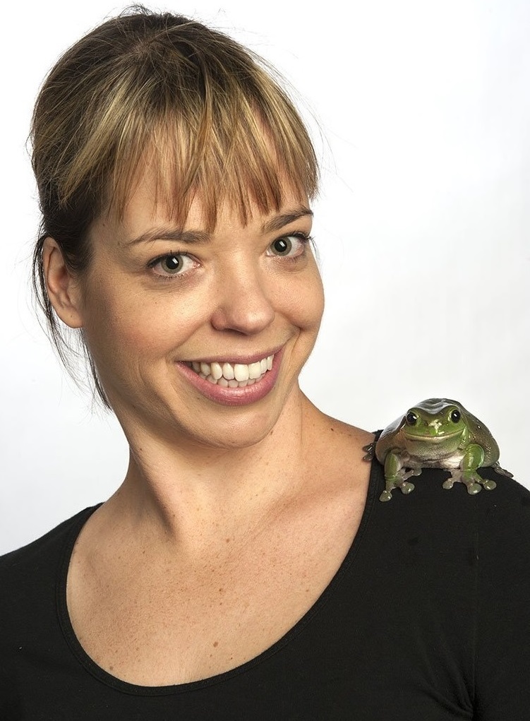 Jodi with frog
