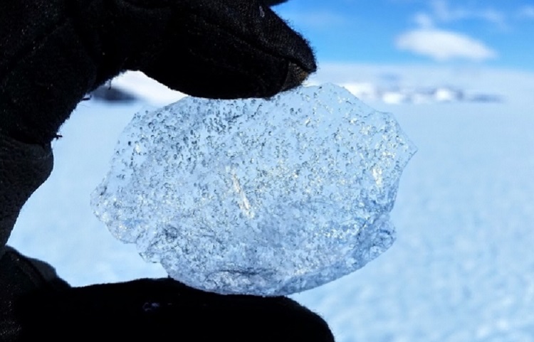 Gas bubbles_ice samples_ice