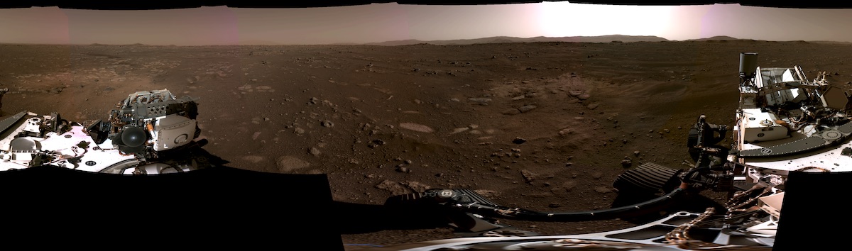 rover's view on mars