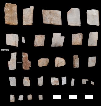 Crystals collected by early homo sapiens in the southern kalahari 105,000 years ago