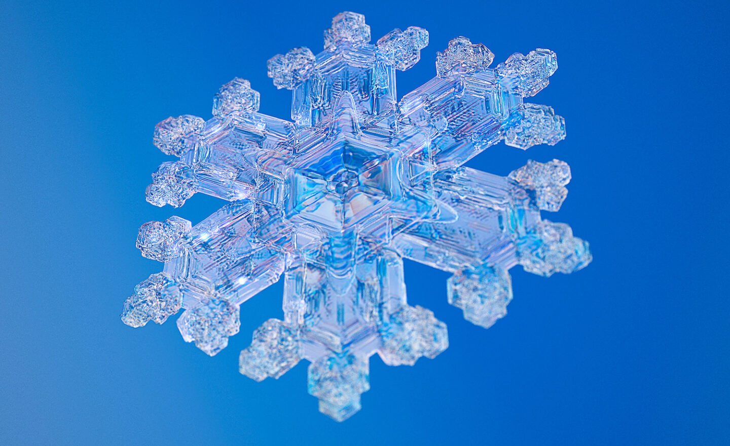 Fractals in nature snowflake