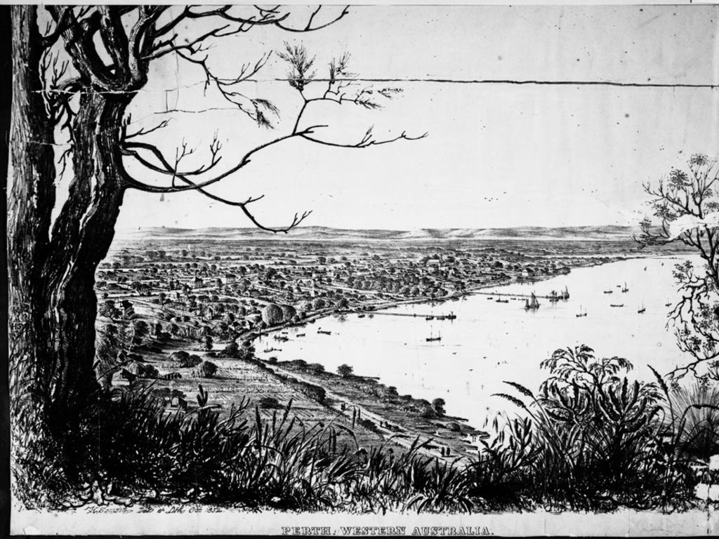 Lithographic sketch of perth fr