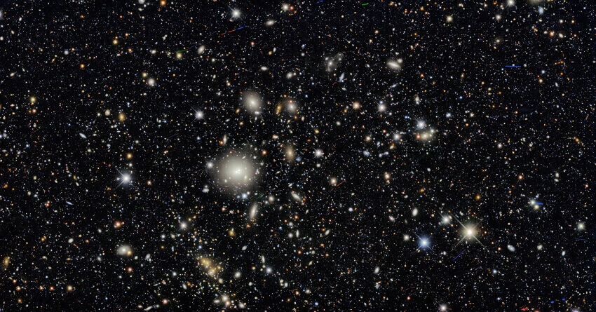 Ten areas in the sky were selected as "deep fields" that the dark energy camera imaged several times during the survey, providing a glimpse of distant galaxies.