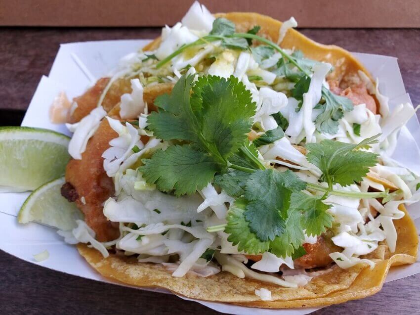 Taco with coriander, which supertasters are often highly sensitive to