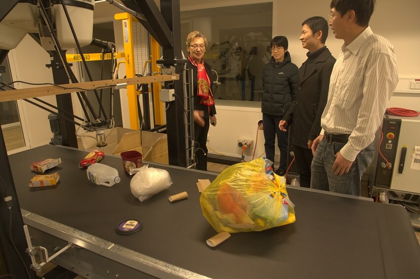 Professor branka vucetic, dr wanchun liu, dr wanli ouyang and professor yonghui li, who co-developed the robot.