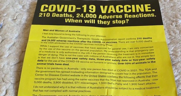 A yello flyer that says covid 19 vacccine