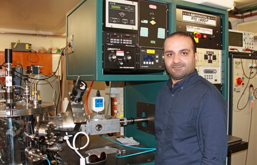 Photo of dr behnam akhavan in the plasma lab