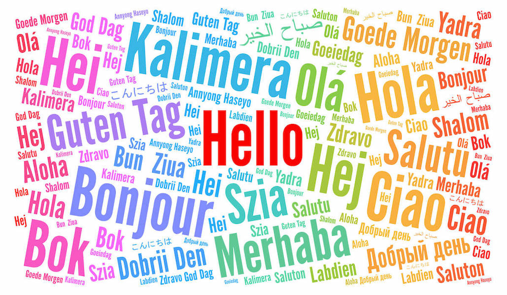 hello in many languages