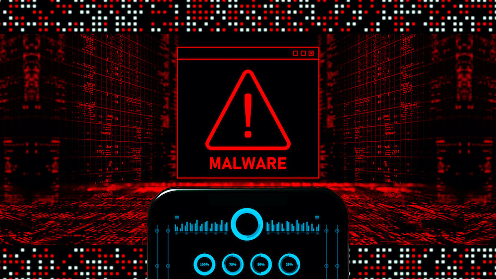 mockup of malware detection