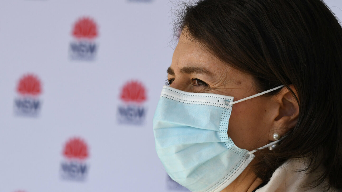 NSW Premier Gladys Berejiklian in face mask