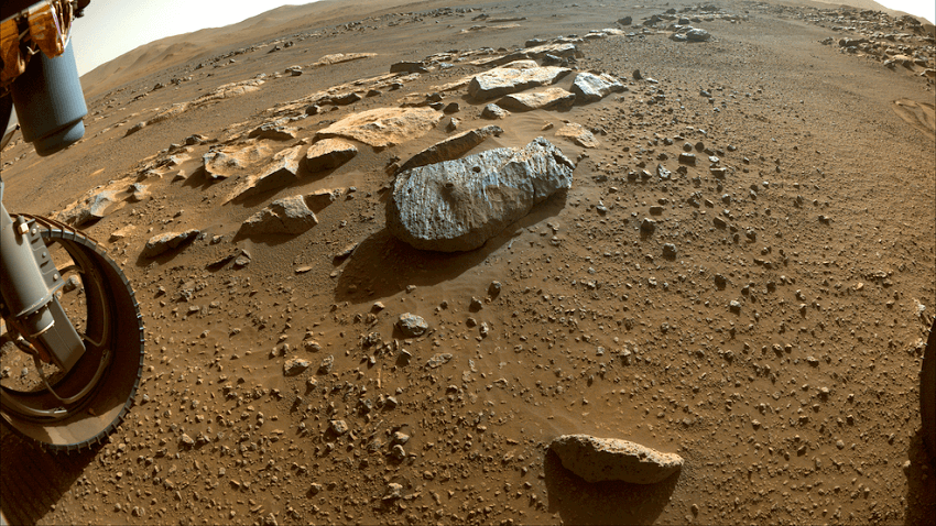 Rocks on the surface of mars collected by Perseverance as samples