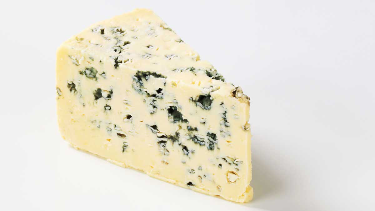 slice of blue cheese