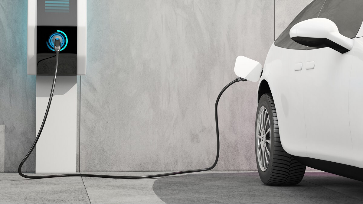 picture of electric car charging