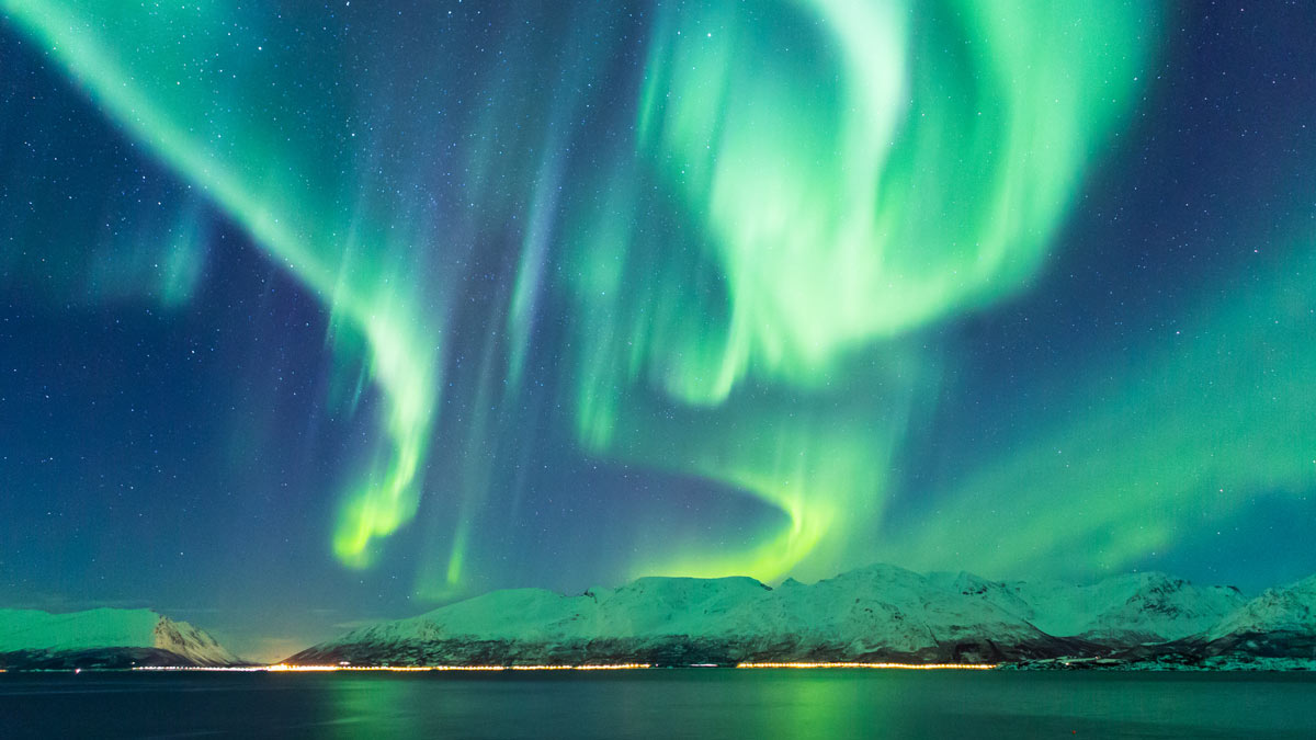 Solar storms or space weather creates beautiful auroras like the northern lights