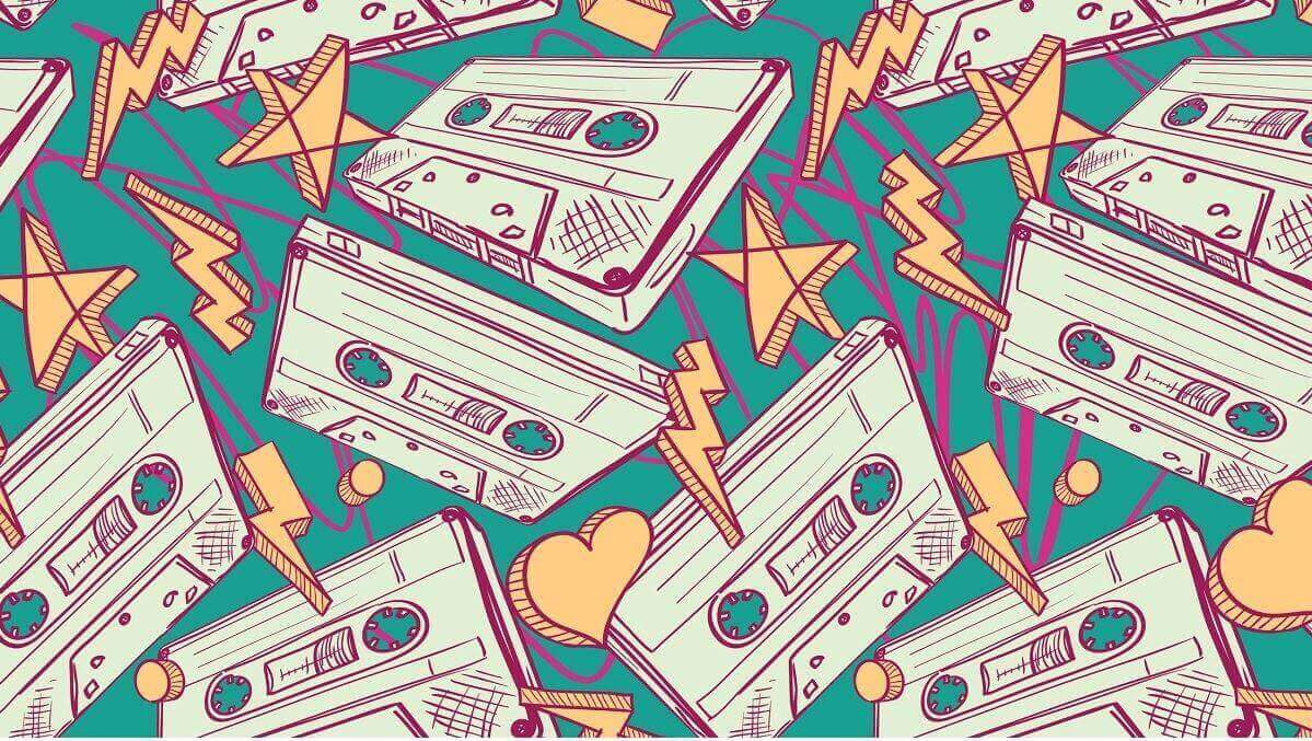 Illustration of cassette tapes