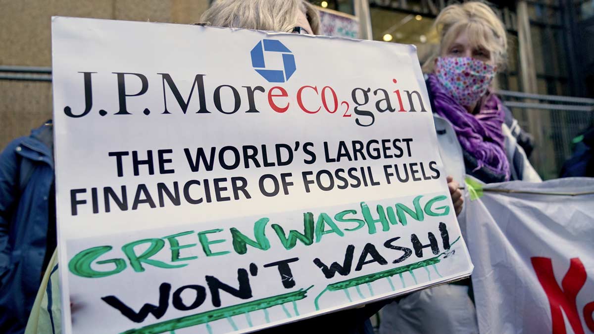 Big banks called out on fossil fuel financing