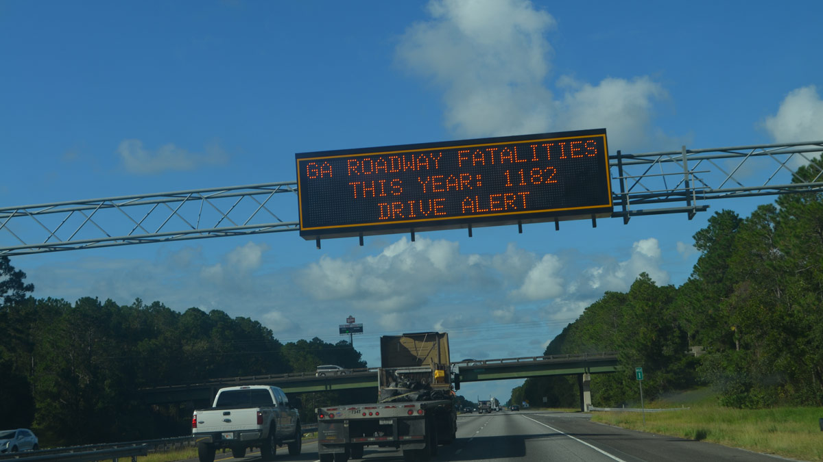 fatality hazard road signs