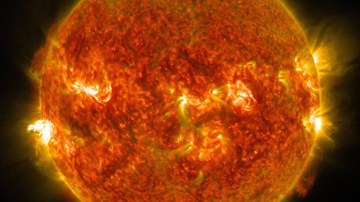 Solar flares on the surface of earth's sun can cause solar storms on earth.