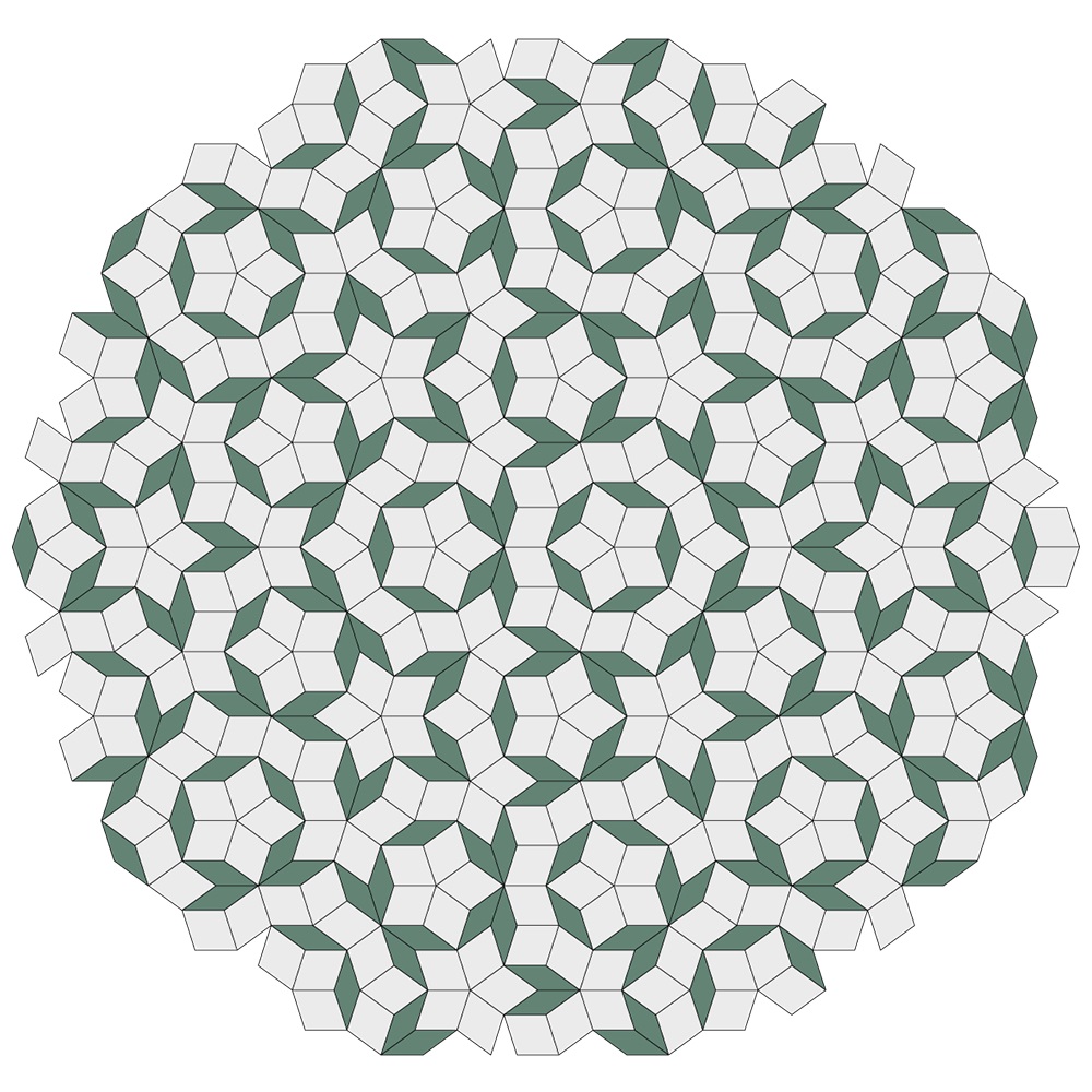 Penrose-tiling-quasicrystal