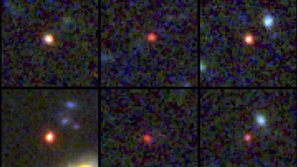 six different galaxies in pixelated pictures