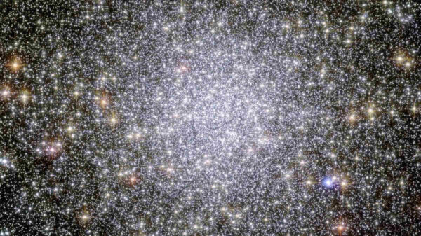 globular cluster of stars in space