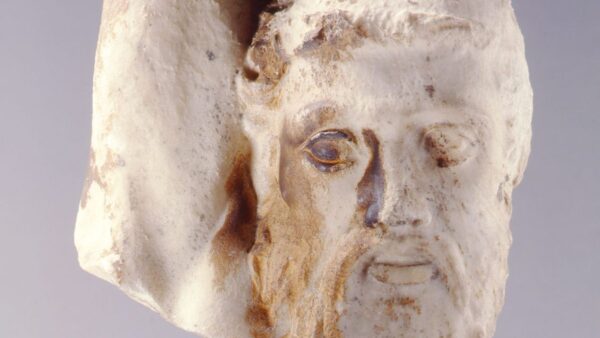 statue of centaur head