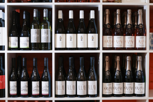 Collection of zero-percent alcohol wine