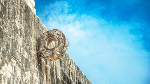 Stone ring for Mayan ballgame