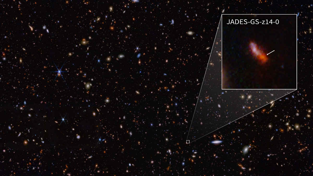 JWST breaks its own record again for most distant galaxy